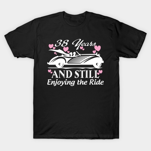 Anniversary Gift 38 years Wedding Marriage T-Shirt by rigobertoterry